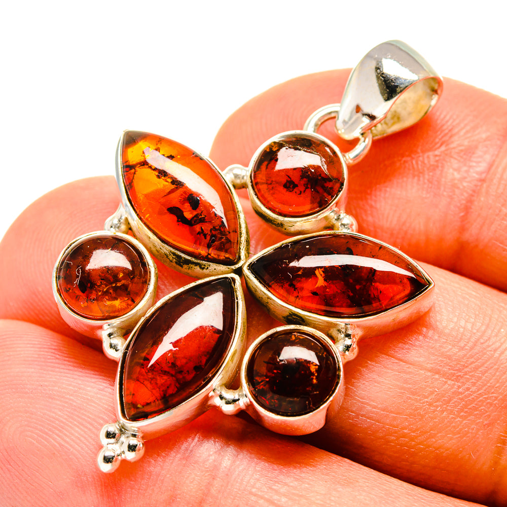 Baltic Amber Pendants handcrafted by Anasilvercos - PD757585
