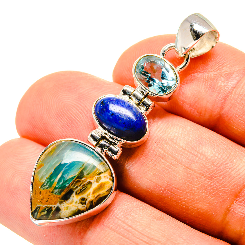 Peruvian Opal Pendants handcrafted by Anasilvercos - PD757588