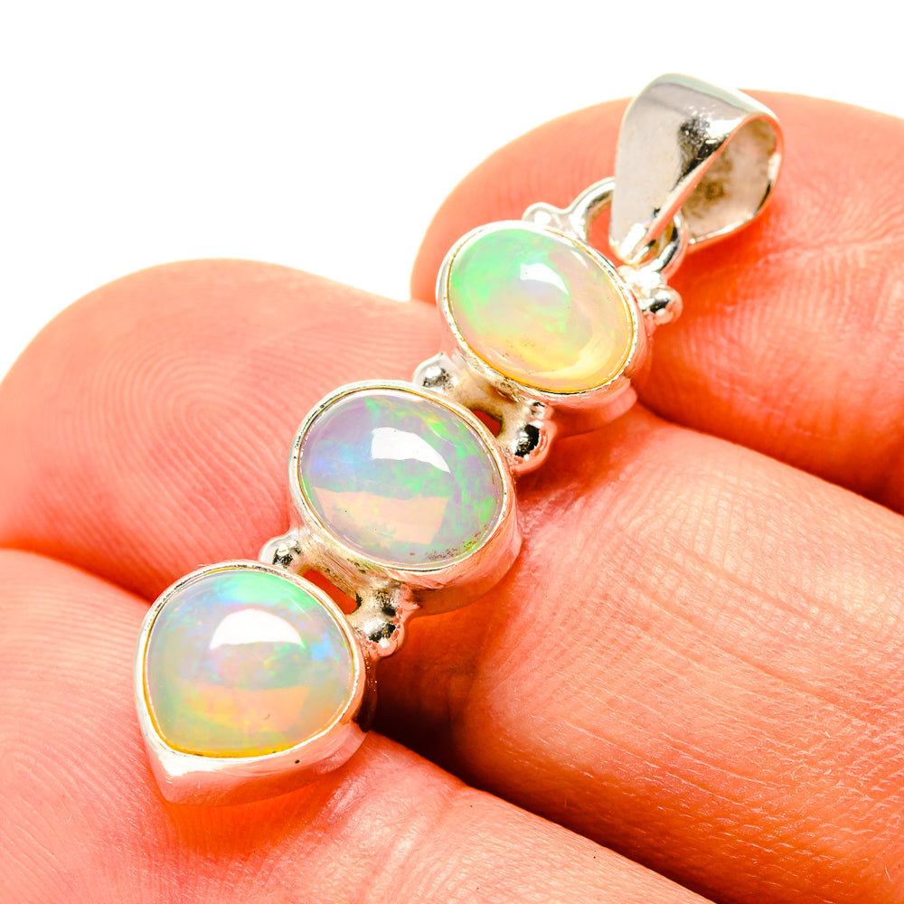 Ethiopian Opal Pendants handcrafted by Anasilvercos - PD757590