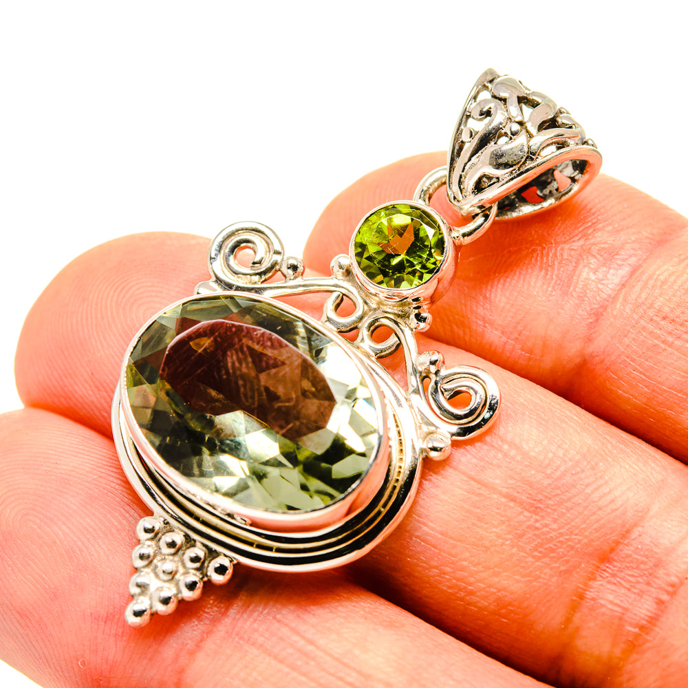 Green Amethyst Pendants handcrafted by Anasilvercos - PD757595