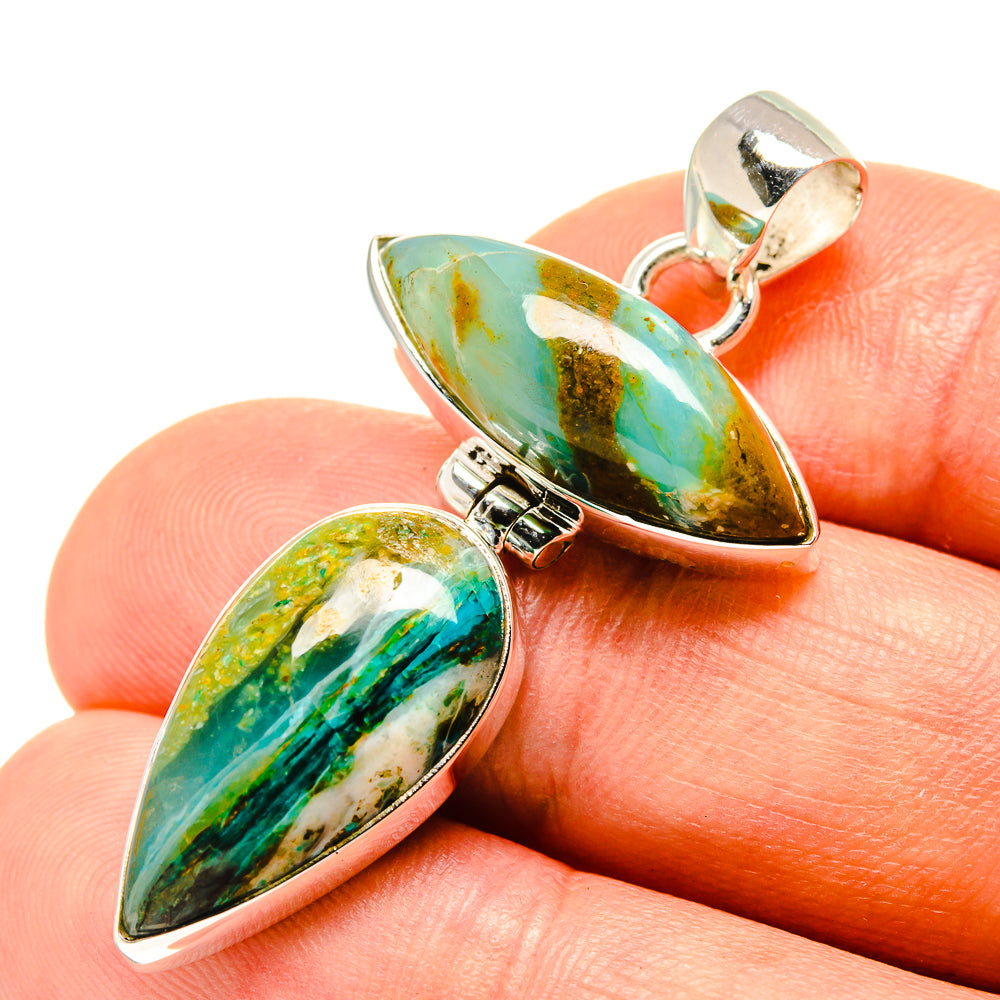 Peruvian Opal Pendants handcrafted by Anasilvercos - PD757598