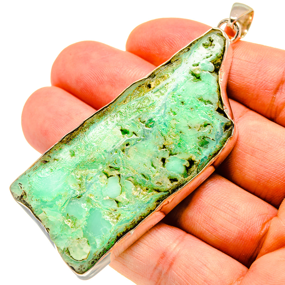 Chrysoprase Pendants handcrafted by Anasilvercos - PD757599