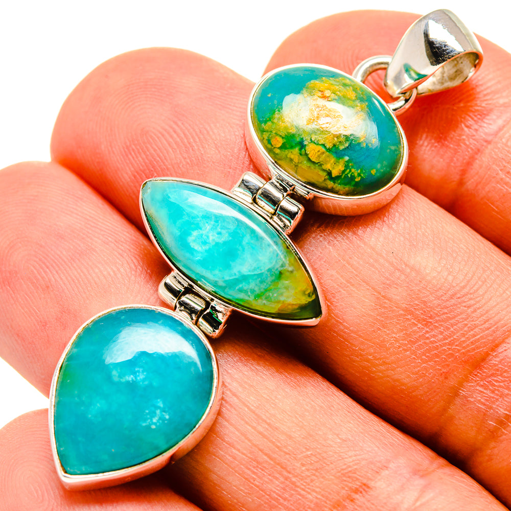 Peruvian Opal Pendants handcrafted by Anasilvercos - PD757610