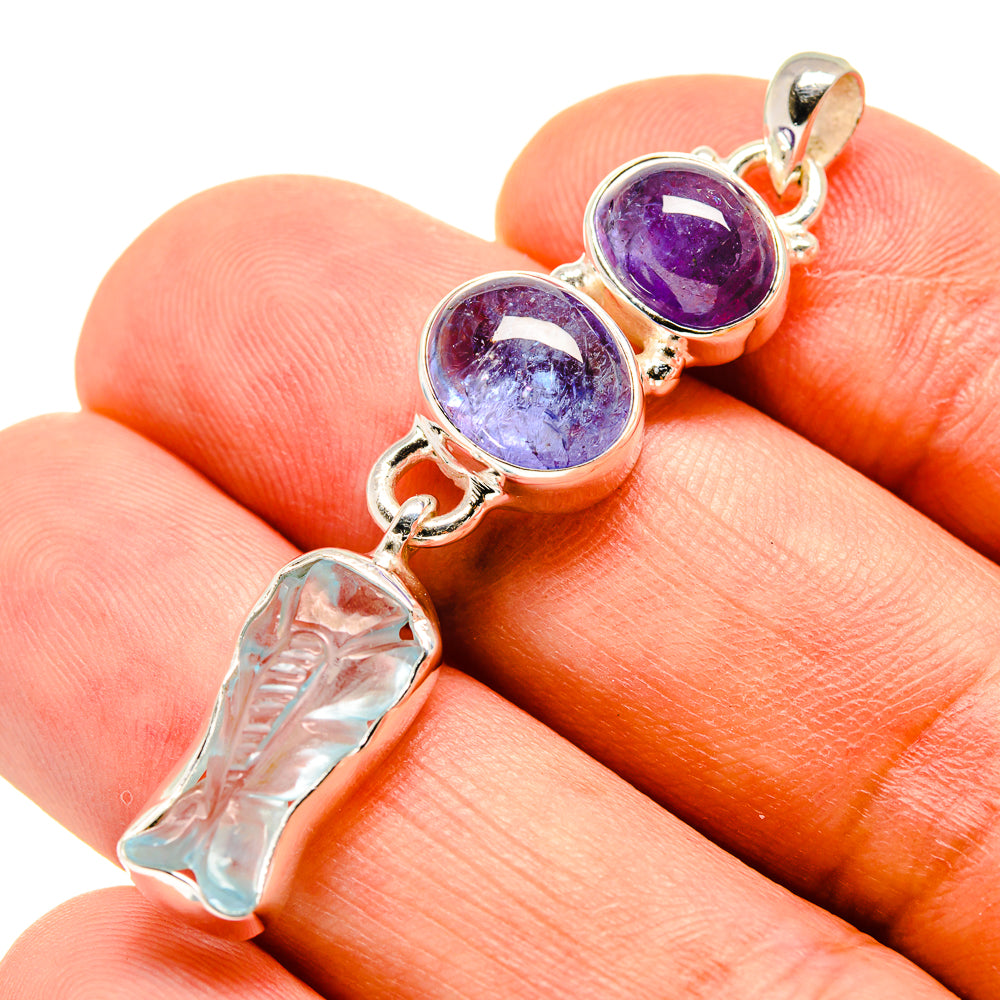 Aquamarine Pendants handcrafted by Anasilvercos - PD757612