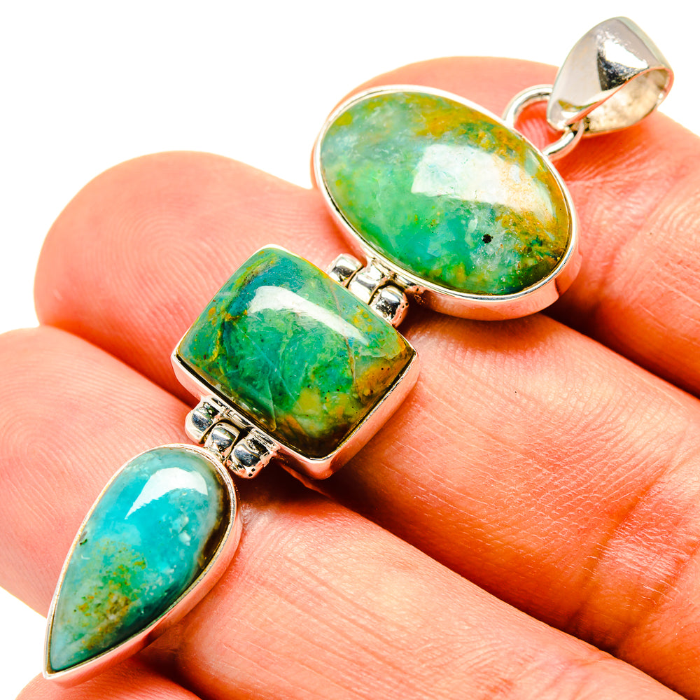 Peruvian Opal Pendants handcrafted by Anasilvercos - PD757614