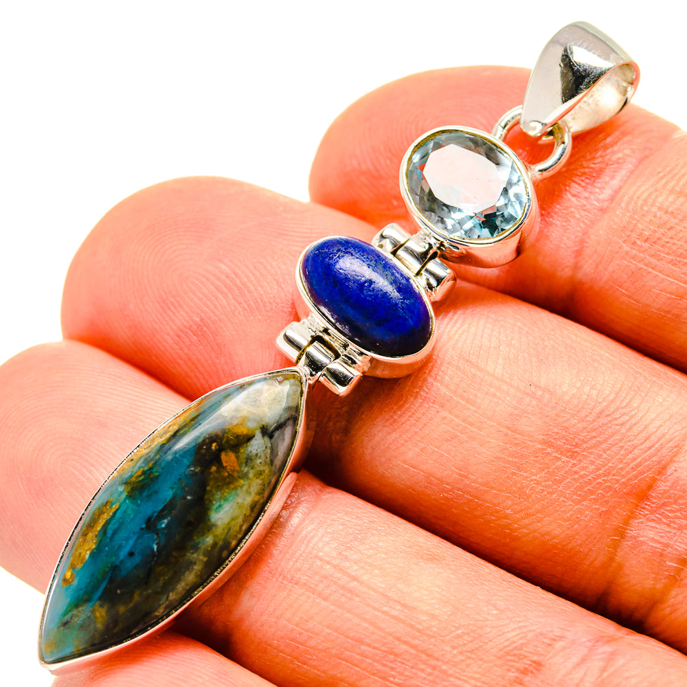 Peruvian Opal Pendants handcrafted by Anasilvercos - PD757616