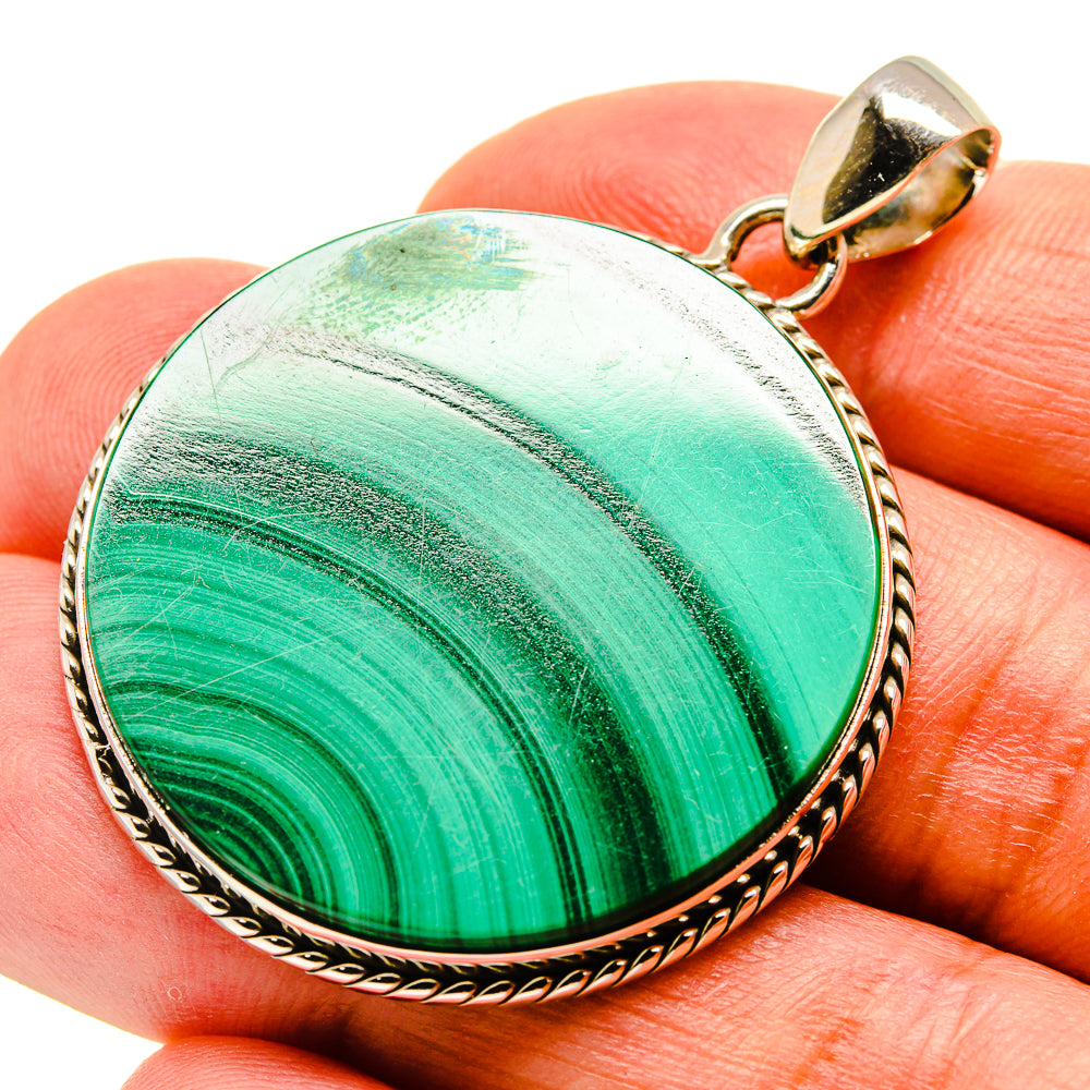 Malachite Pendants handcrafted by Anasilvercos - PD757618