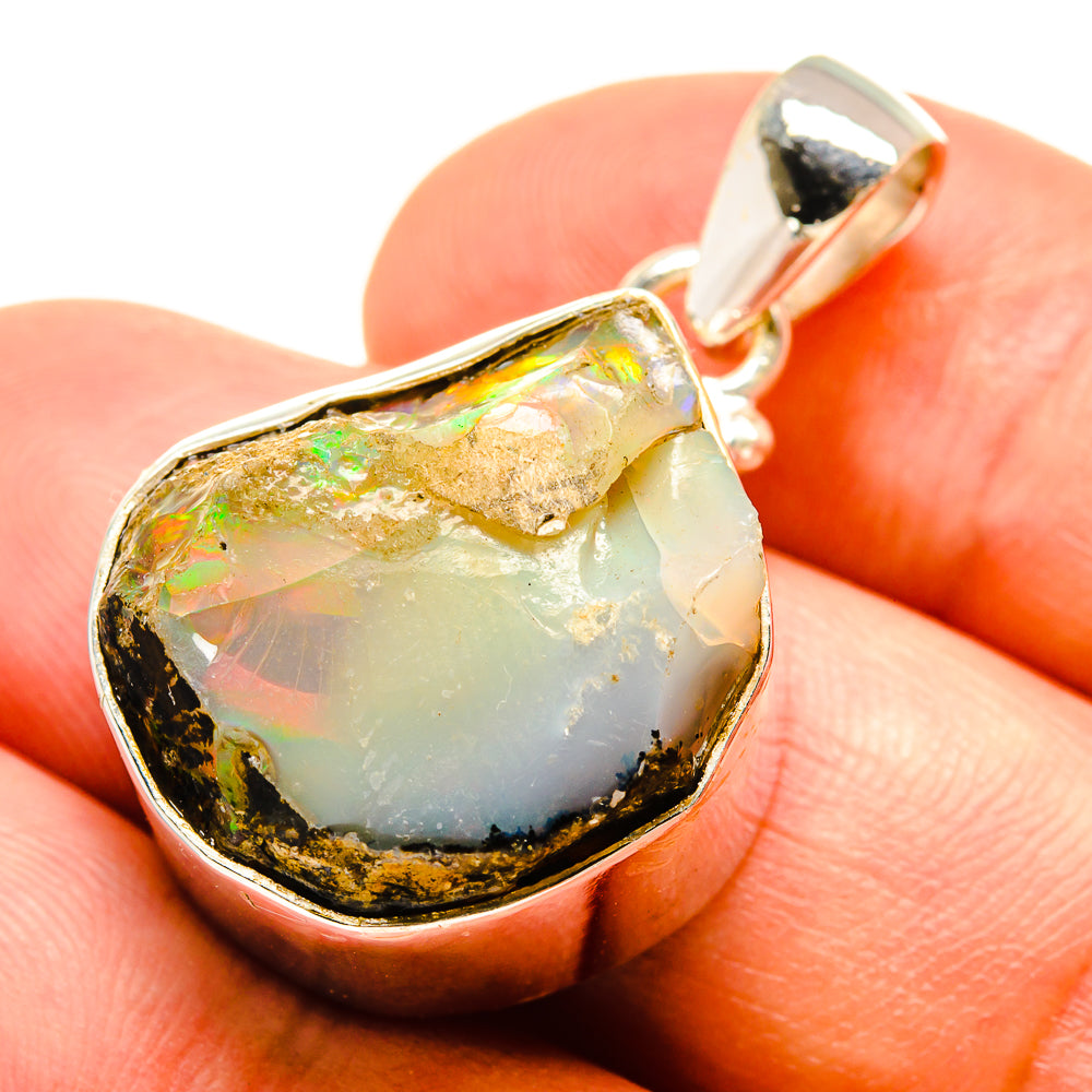 Ethiopian Opal Pendants handcrafted by Anasilvercos - PD757658