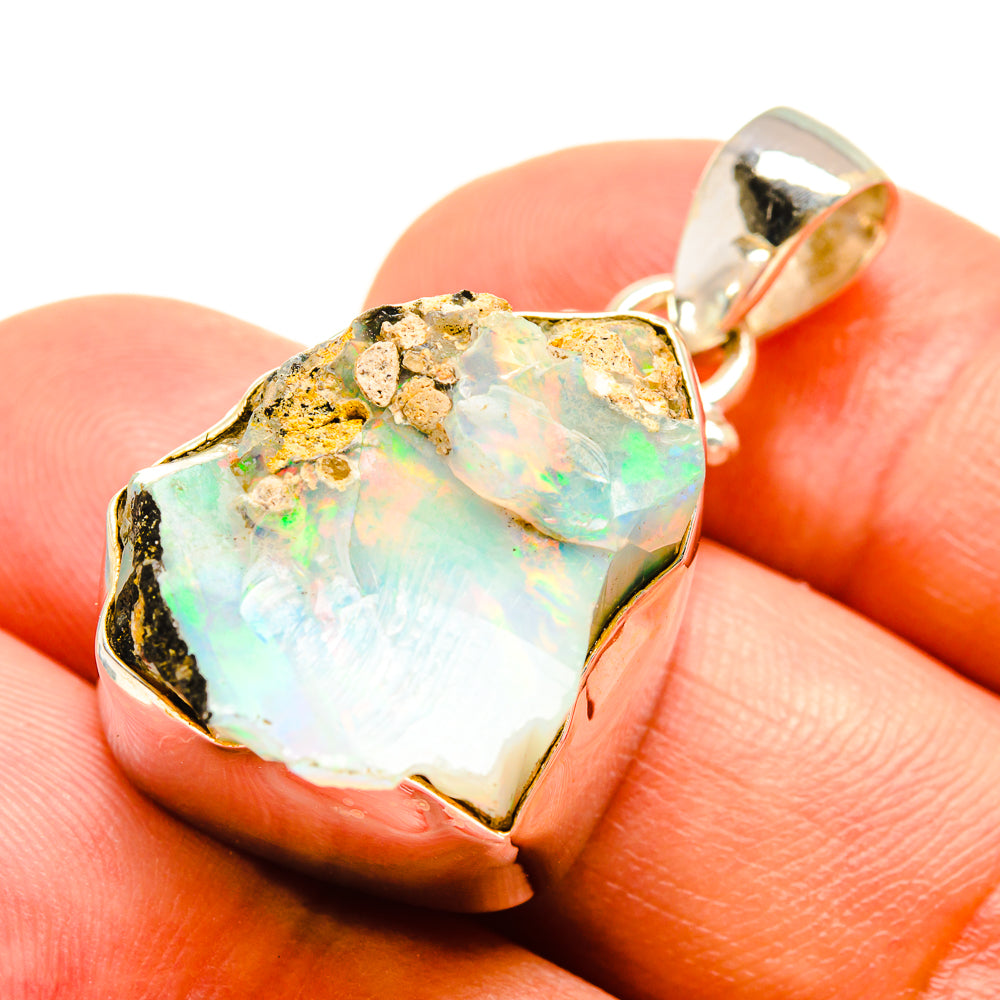 Ethiopian Opal Pendants handcrafted by Anasilvercos - PD757659