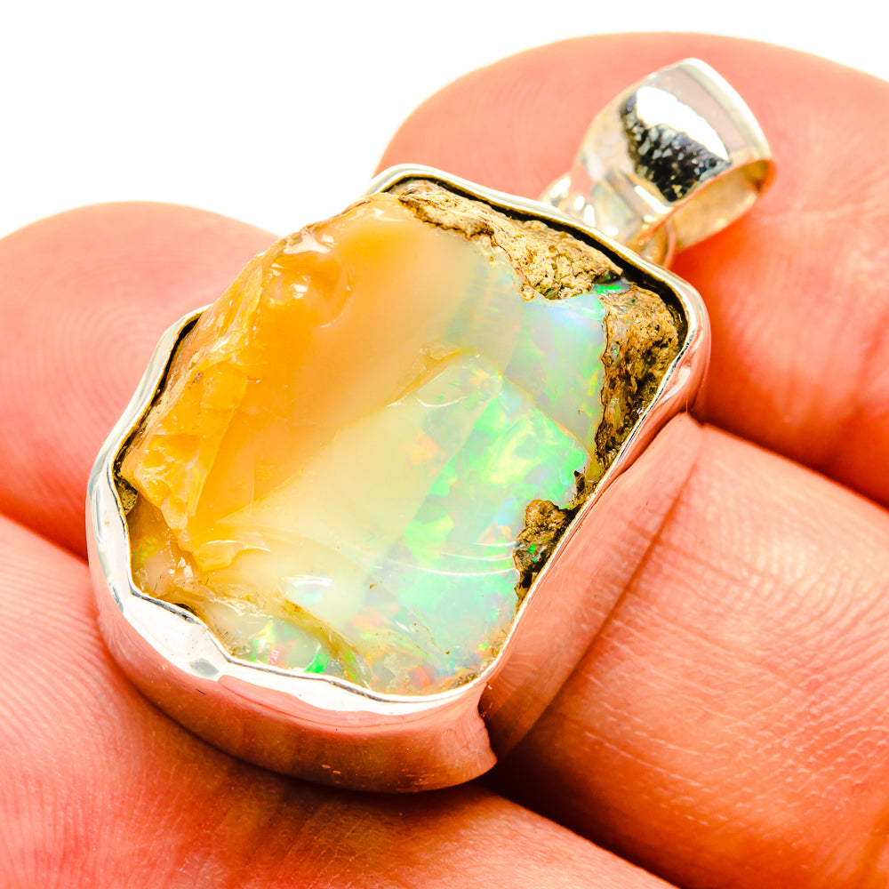Ethiopian Opal Pendants handcrafted by Anasilvercos - PD757660