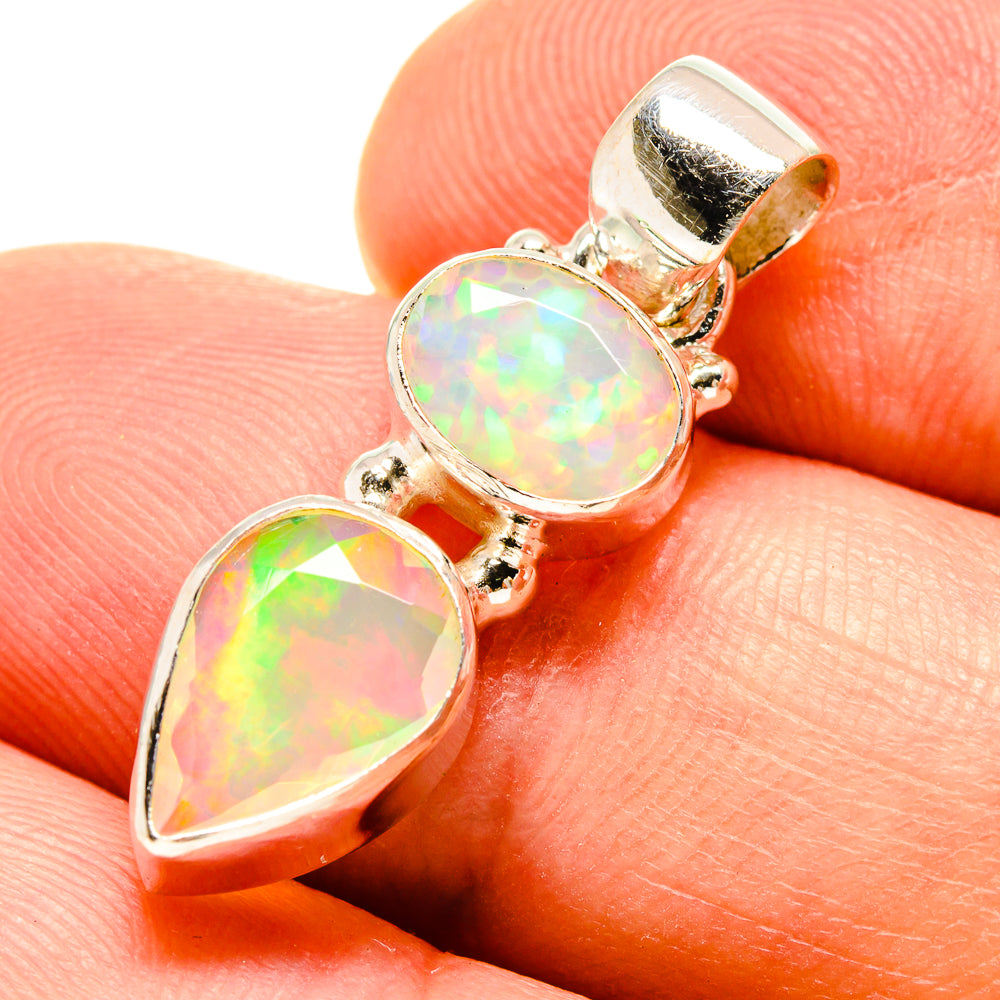 Ethiopian Opal Pendants handcrafted by Anasilvercos - PD757663