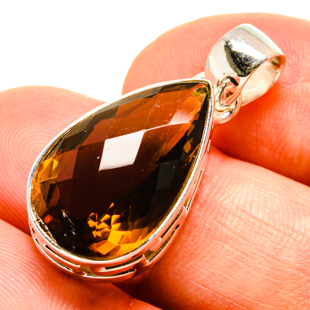 Mandarin Citrine Pendants handcrafted by Anasilvercos - PD757672