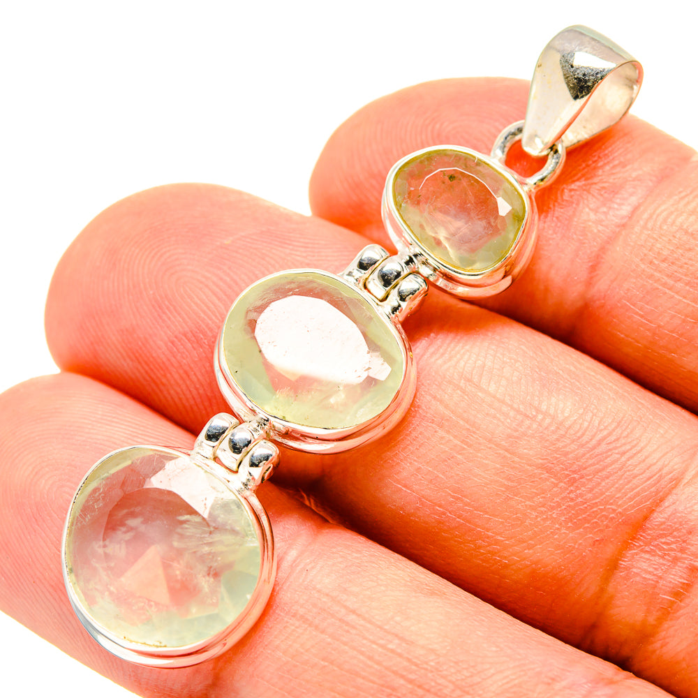 Prehnite Pendants handcrafted by Anasilvercos - PD757682