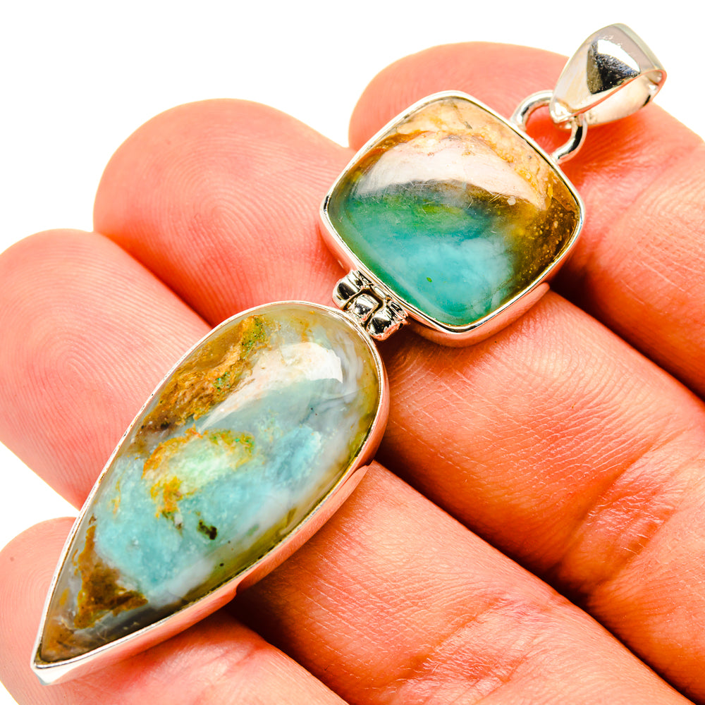 Peruvian Opal Pendants handcrafted by Anasilvercos - PD757707