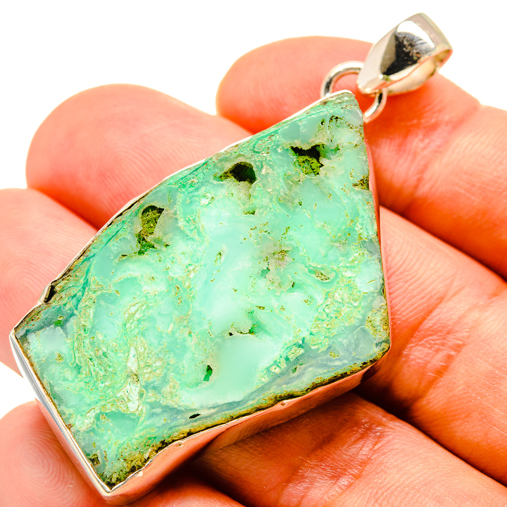 Chrysoprase Pendants handcrafted by Anasilvercos - PD757711
