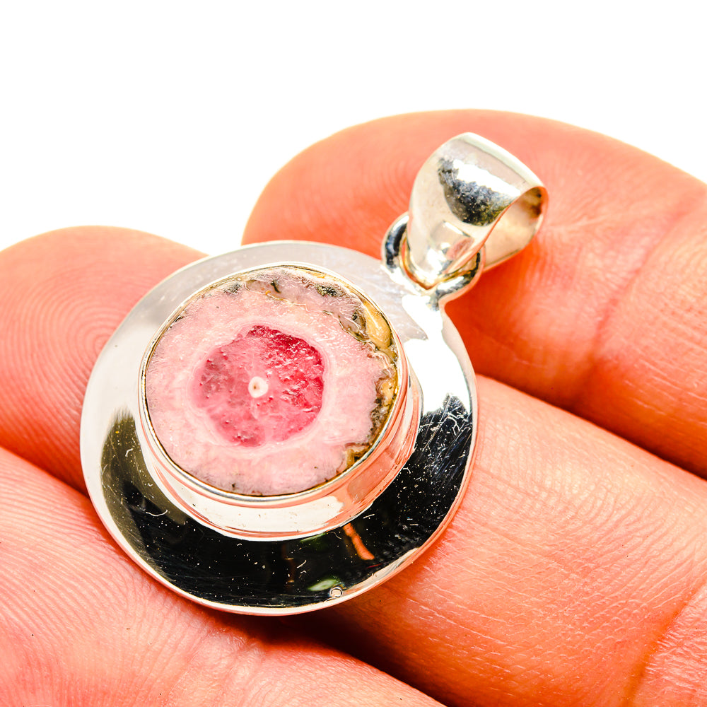 Pink Solar Quartz Pendants handcrafted by Anasilvercos - PD757755