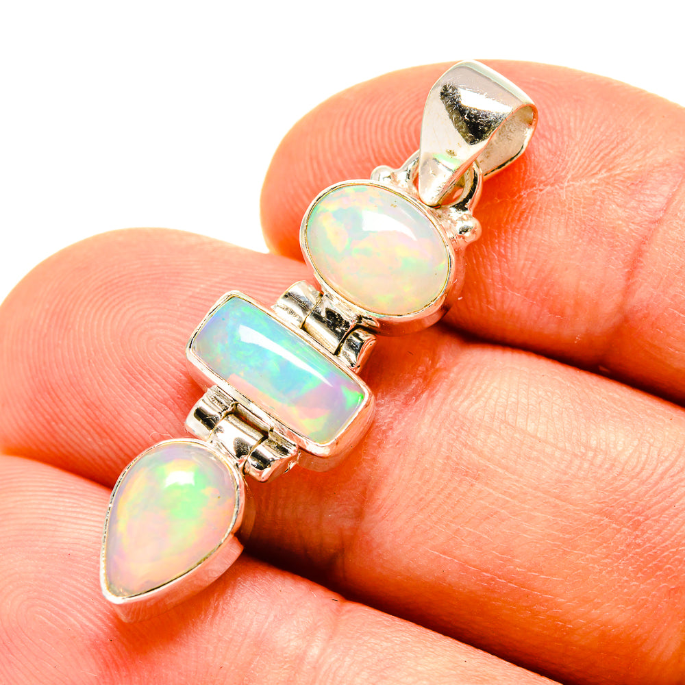 Ethiopian Opal Pendants handcrafted by Anasilvercos - PD757763