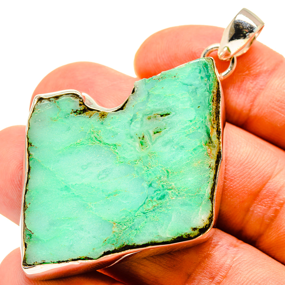 Chrysoprase Pendants handcrafted by Anasilvercos - PD757772