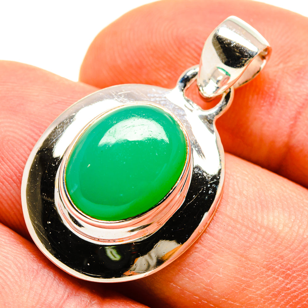 Chrysoprase Pendants handcrafted by Anasilvercos - PD757785