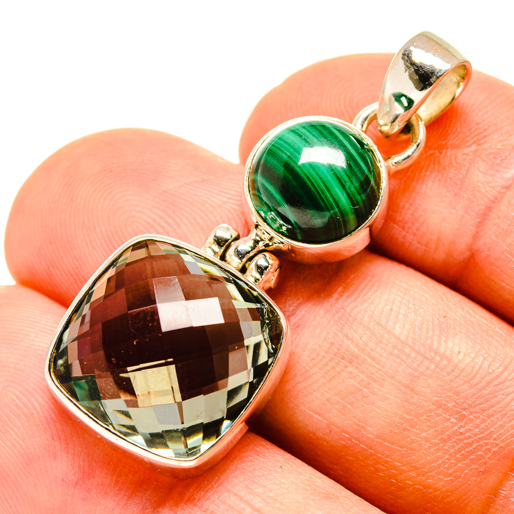 Green Amethyst Pendants handcrafted by Anasilvercos - PD757840