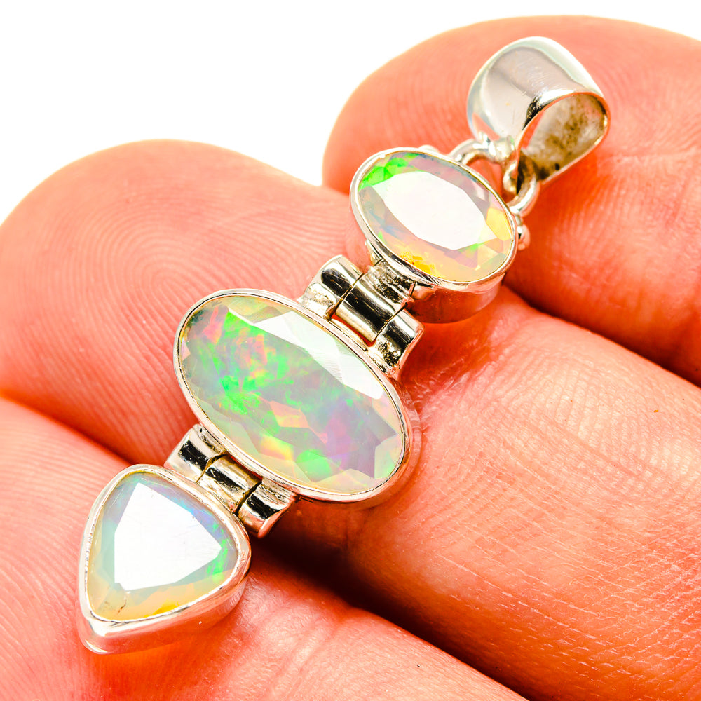 Ethiopian Opal Pendants handcrafted by Anasilvercos - PD757846