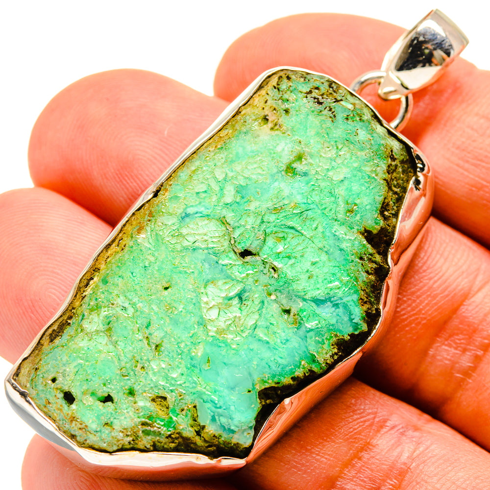 Chrysoprase Pendants handcrafted by Anasilvercos - PD757856