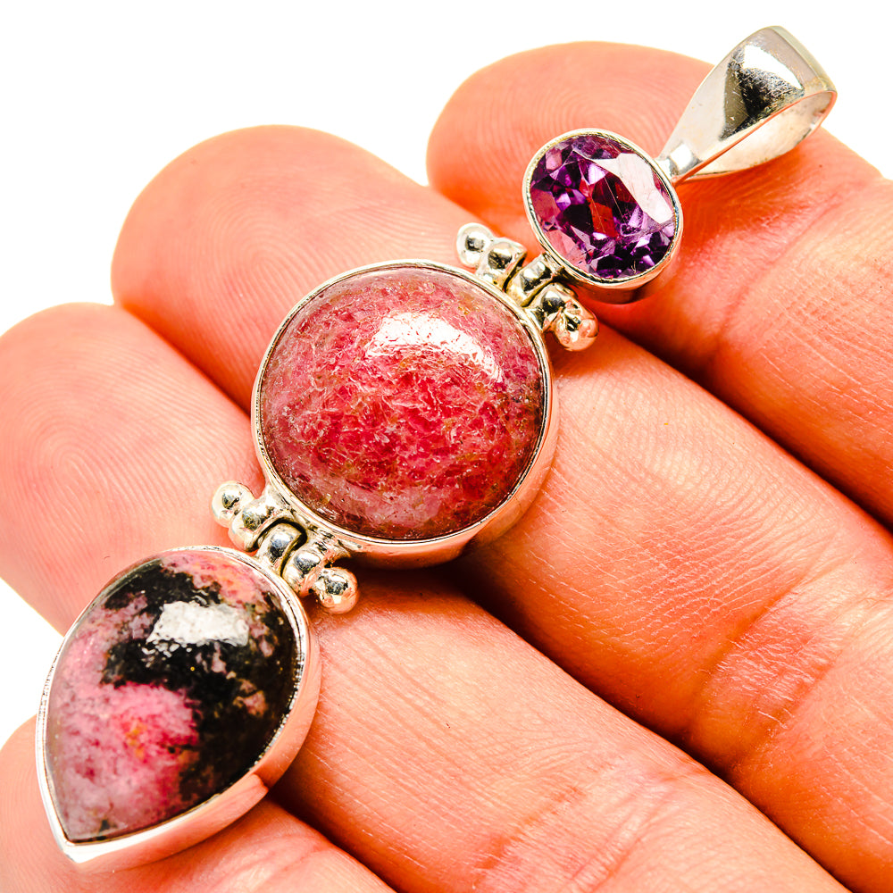 Rhodonite Pendants handcrafted by Anasilvercos - PD757861