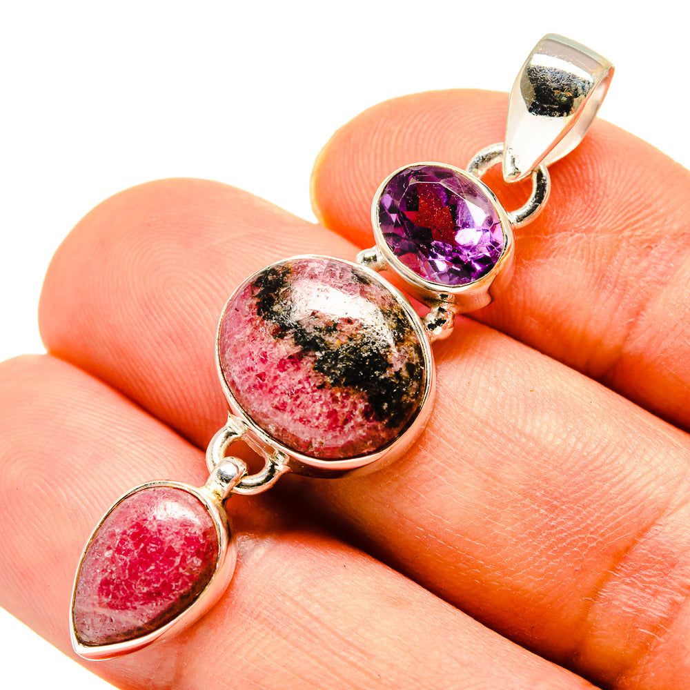 Rhodonite Pendants handcrafted by Anasilvercos - PD757862