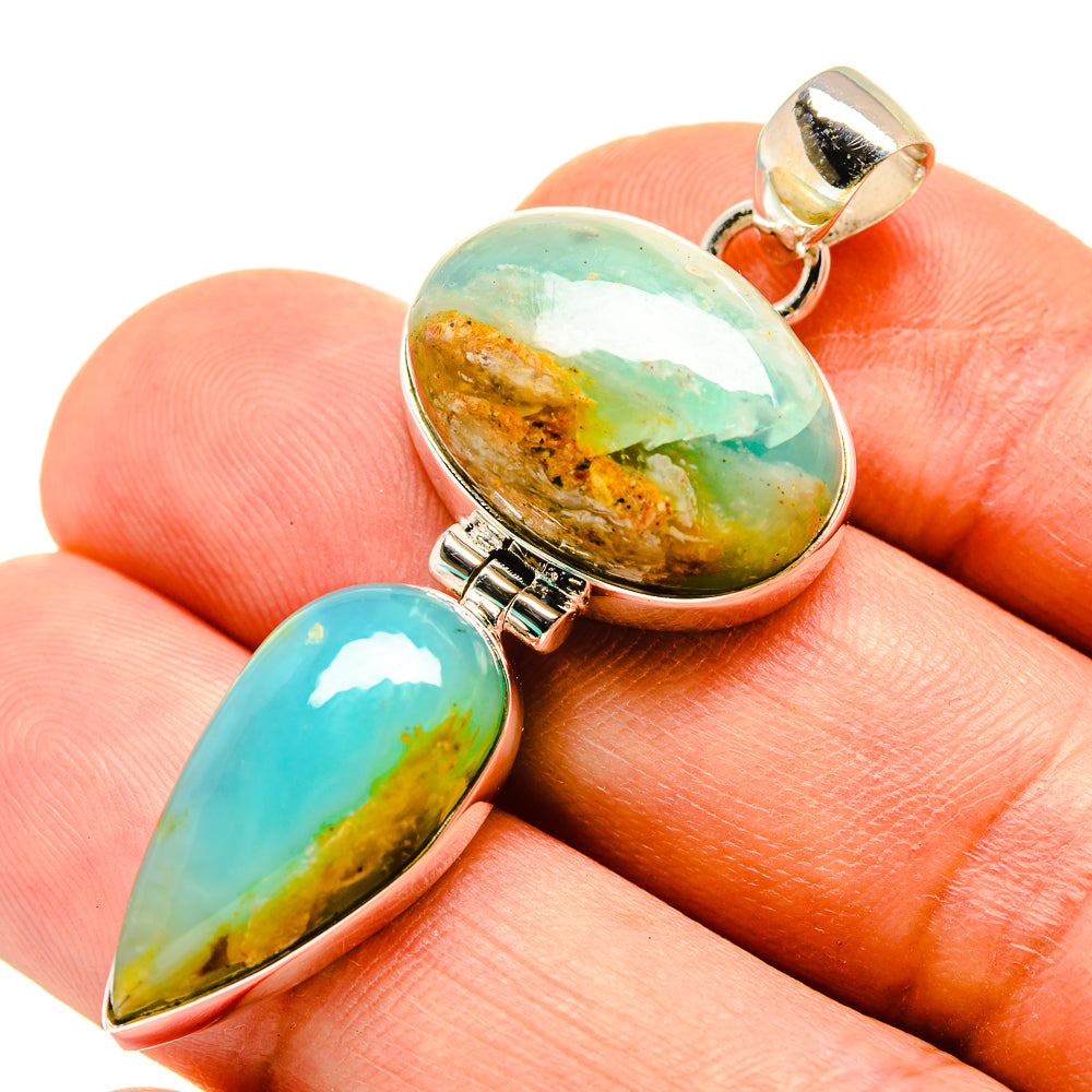 Peruvian Opal Pendants handcrafted by Anasilvercos - PD757869