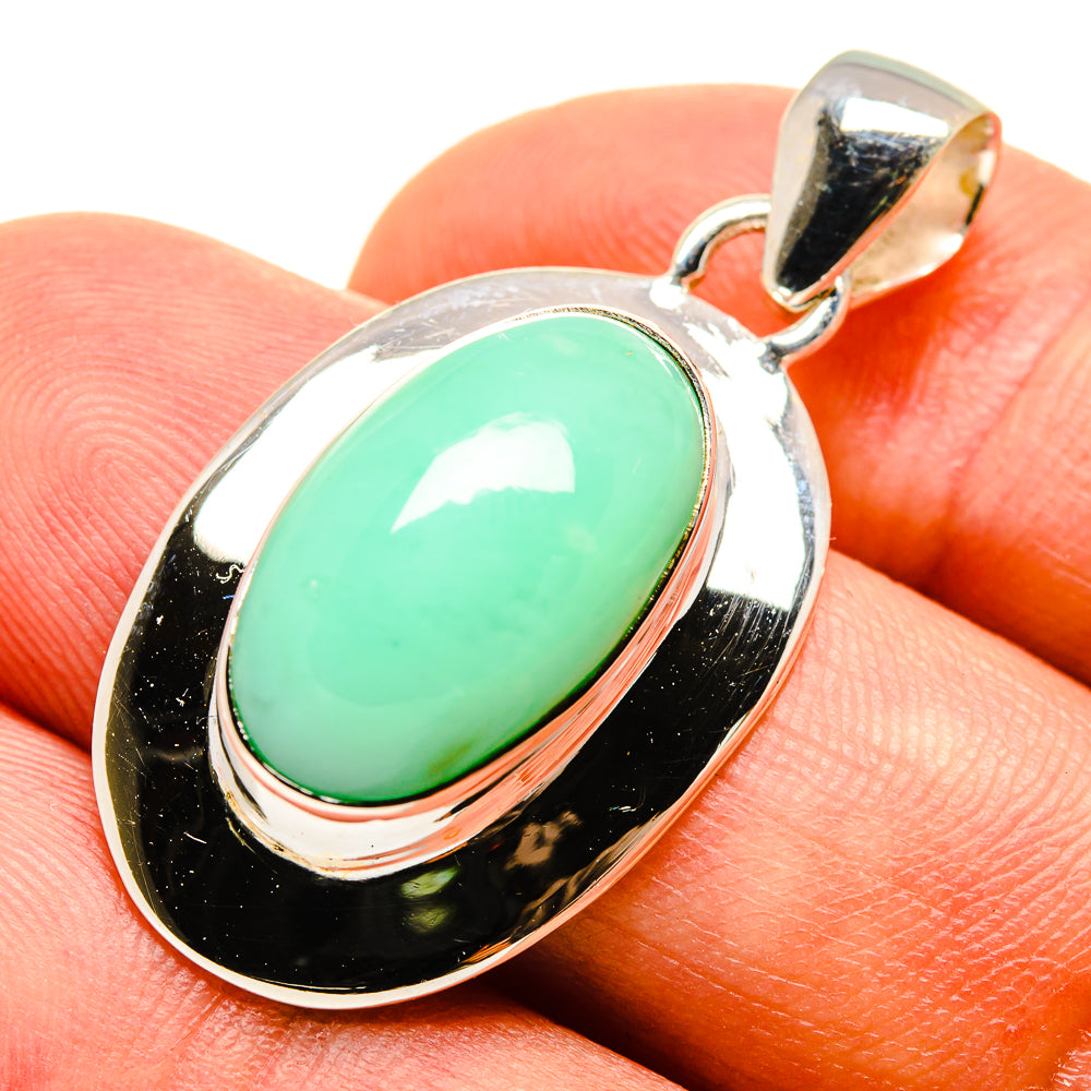 Peruvian Amazonite Pendants handcrafted by Anasilvercos - PD757887