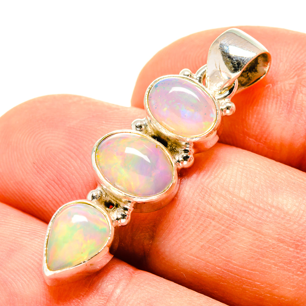 Ethiopian Opal Pendants handcrafted by Anasilvercos - PD757895