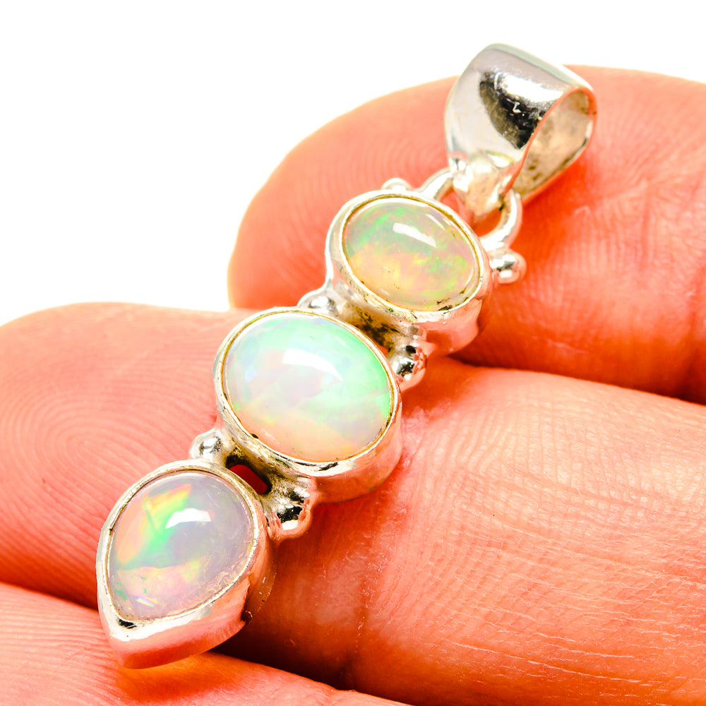 Ethiopian Opal Pendants handcrafted by Anasilvercos - PD757899