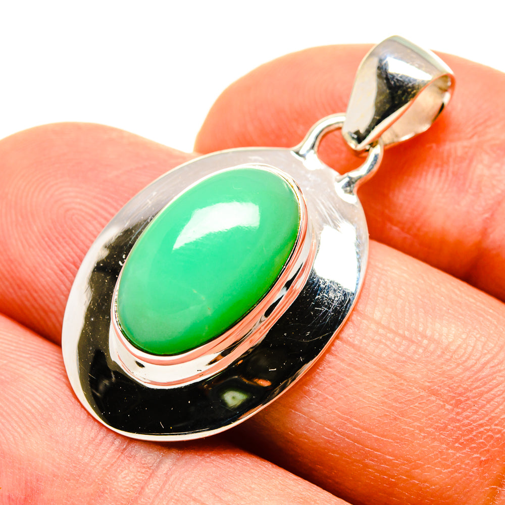 Chrysoprase Pendants handcrafted by Anasilvercos - PD757907