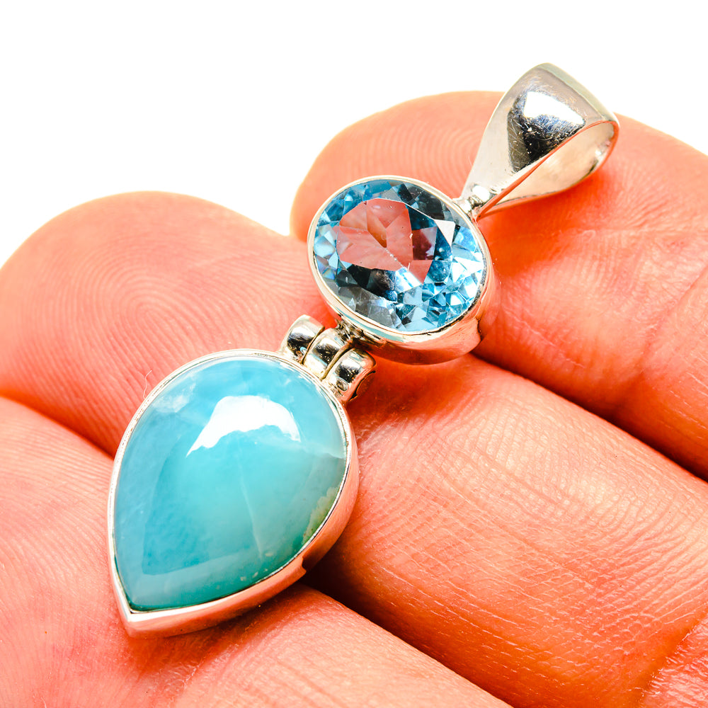 Larimar Pendants handcrafted by Anasilvercos - PD757909