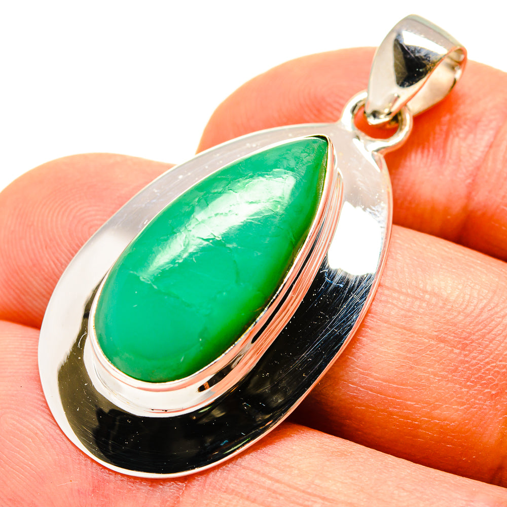 Chrysoprase Pendants handcrafted by Anasilvercos - PD757933