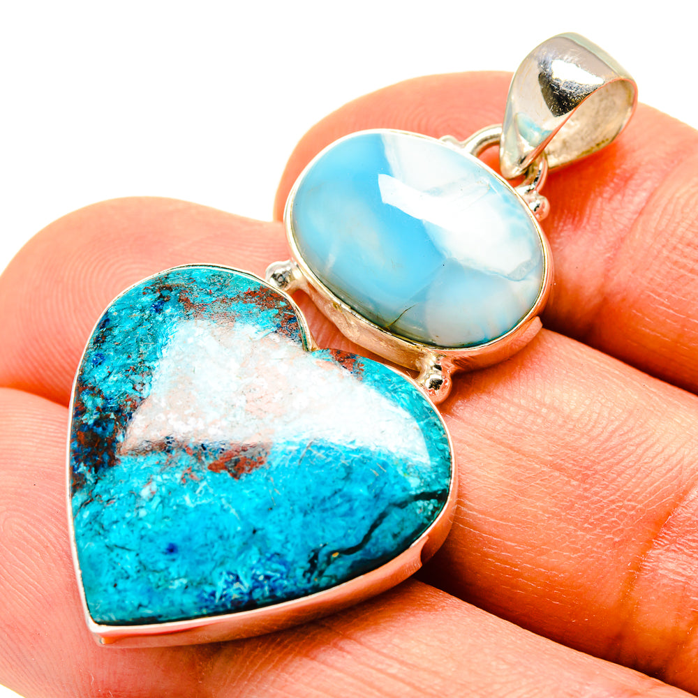 Shattuckite Pendants handcrafted by Anasilvercos - PD757934
