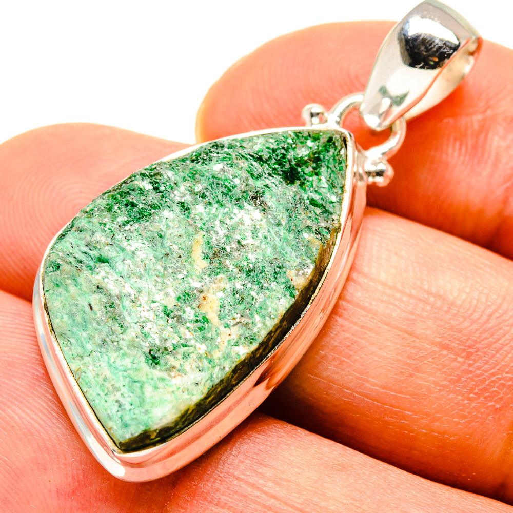 Green Fuchsite Pendants handcrafted by Anasilvercos - PD757951