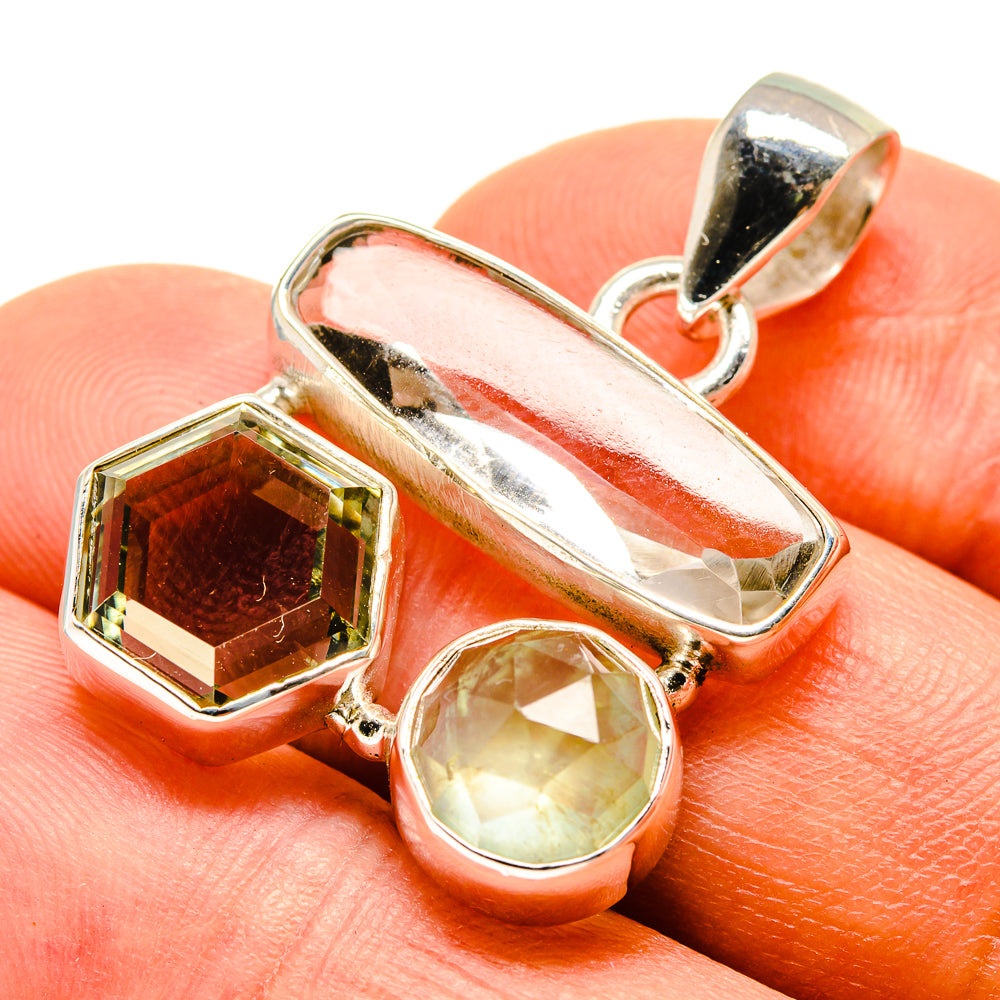 Green Amethyst Pendants handcrafted by Anasilvercos - PD757957