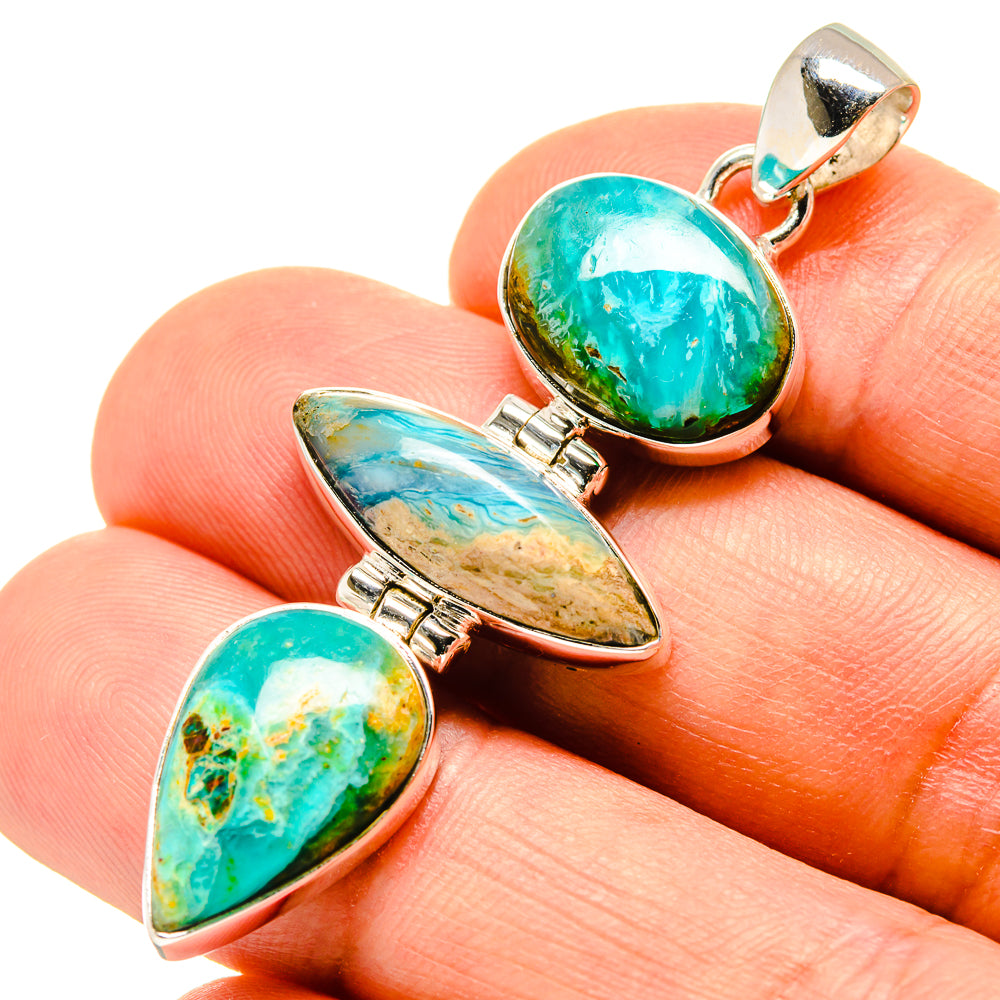 Peruvian Opal Pendants handcrafted by Anasilvercos - PD757964