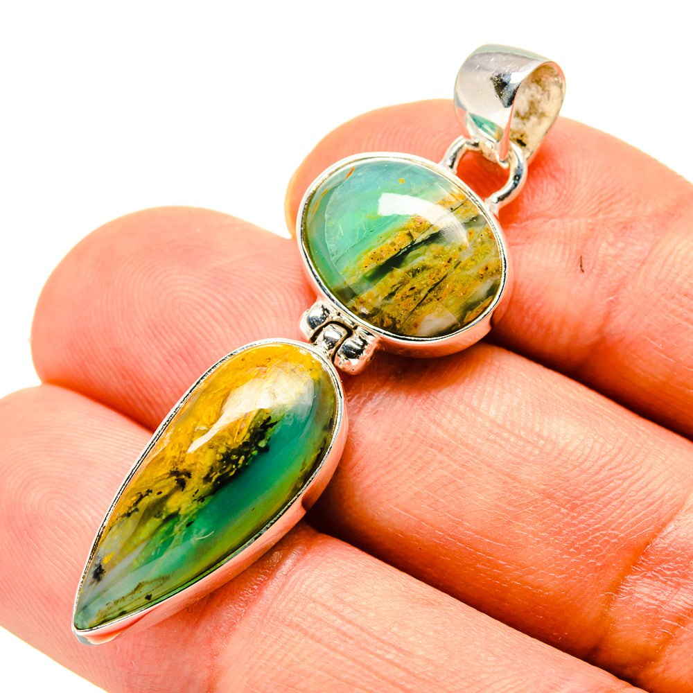 Peruvian Opal Pendants handcrafted by Anasilvercos - PD757965