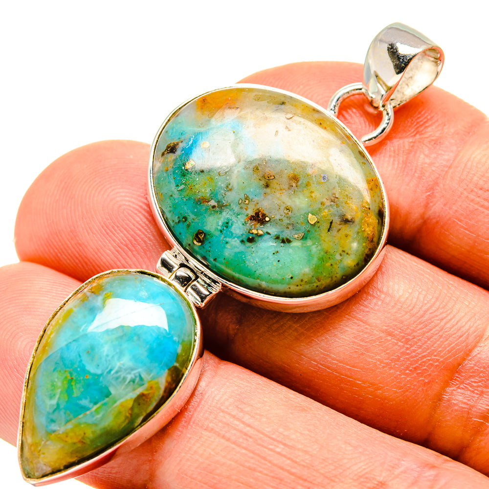 Peruvian Opal Pendants handcrafted by Anasilvercos - PD757966
