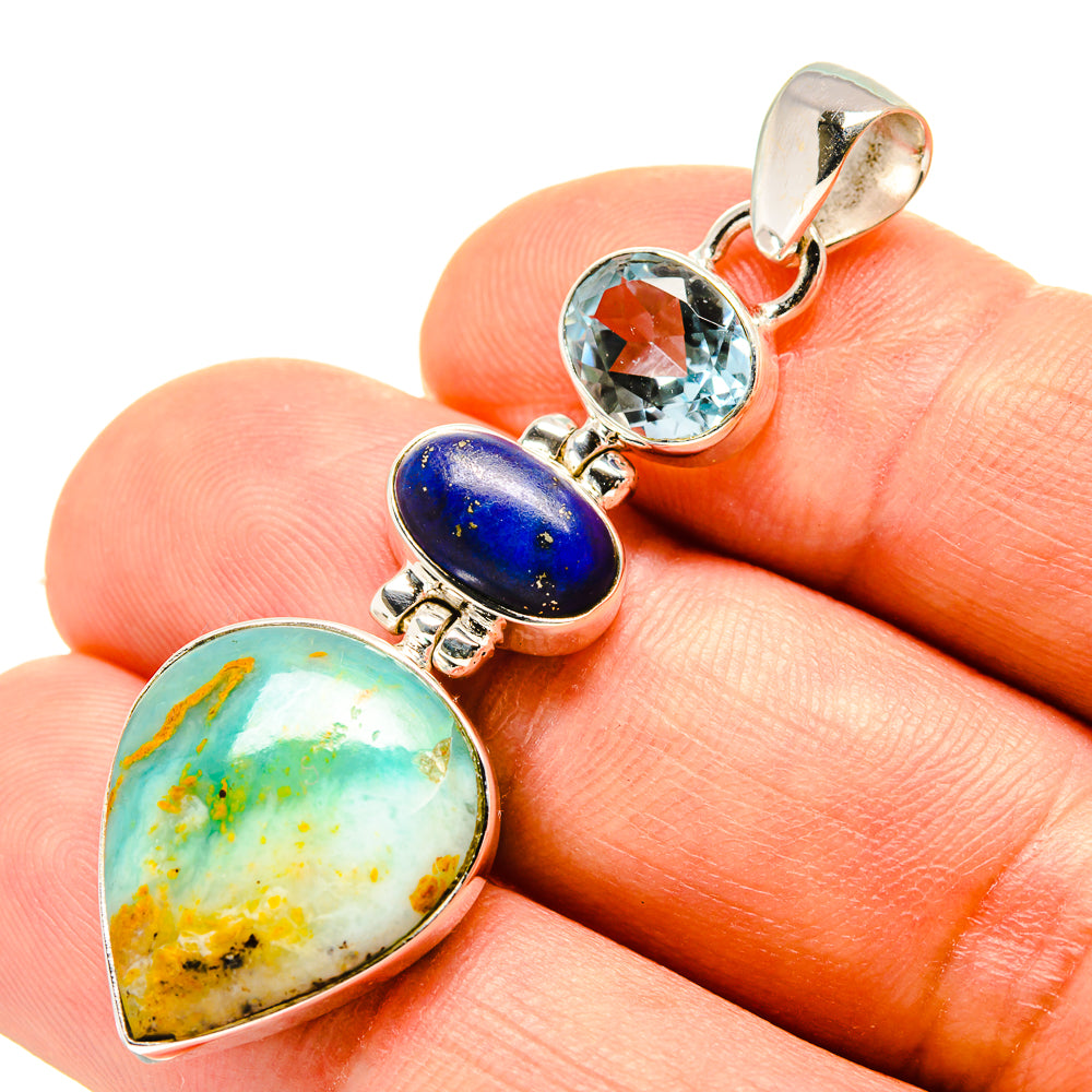 Peruvian Opal Pendants handcrafted by Anasilvercos - PD757967