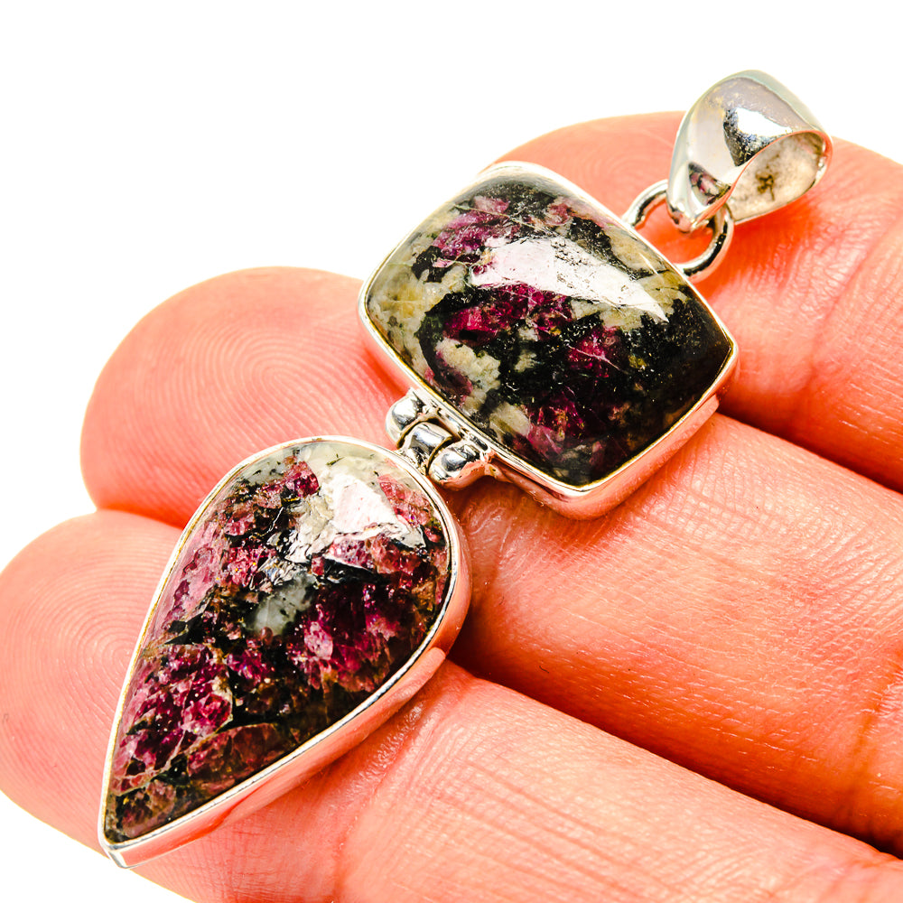 Russian Eudialyte Pendants handcrafted by Anasilvercos - PD757972