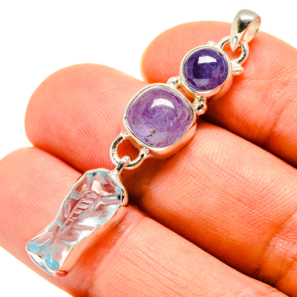 Aquamarine Pendants handcrafted by Anasilvercos - PD757975