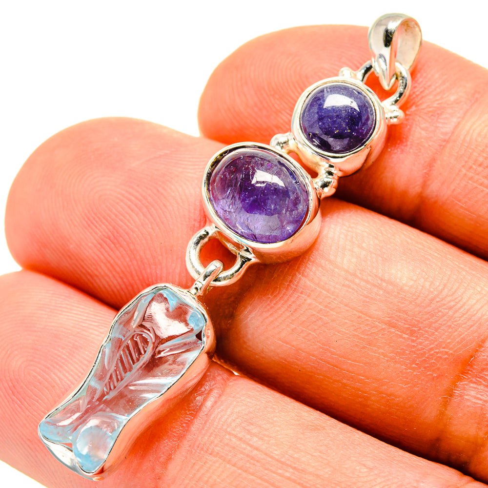 Aquamarine Pendants handcrafted by Anasilvercos - PD757976