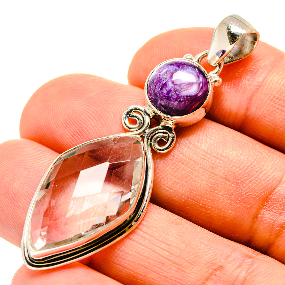 White Quartz Pendants handcrafted by Anasilvercos - PD757977