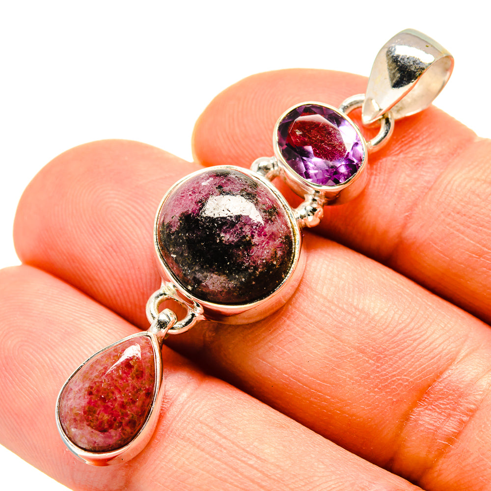 Rhodonite Pendants handcrafted by Anasilvercos - PD757982