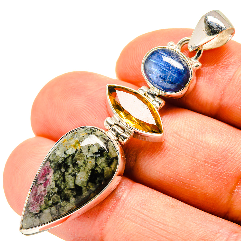 Russian Eudialyte Pendants handcrafted by Anasilvercos - PD757983