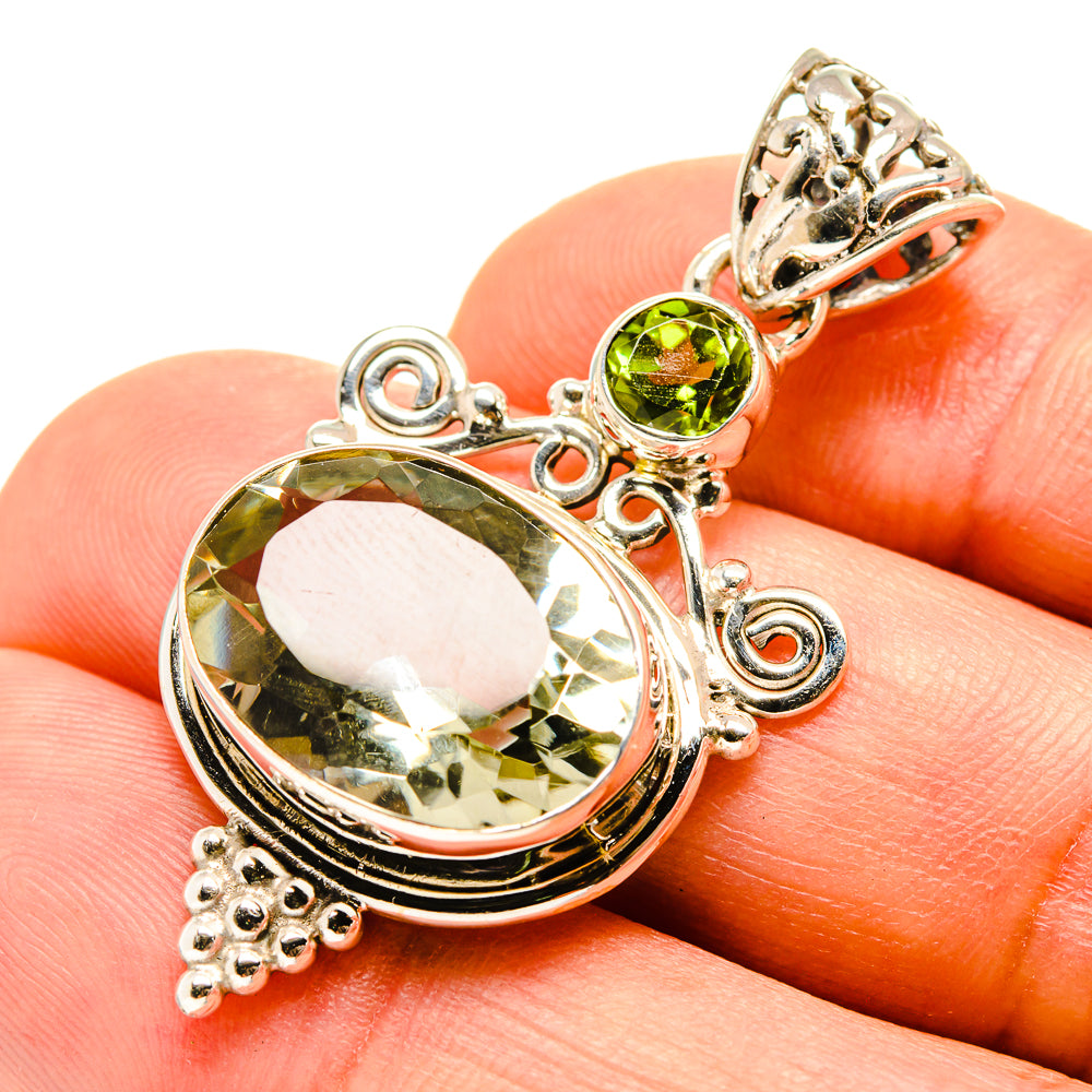 Green Amethyst Pendants handcrafted by Anasilvercos - PD757988