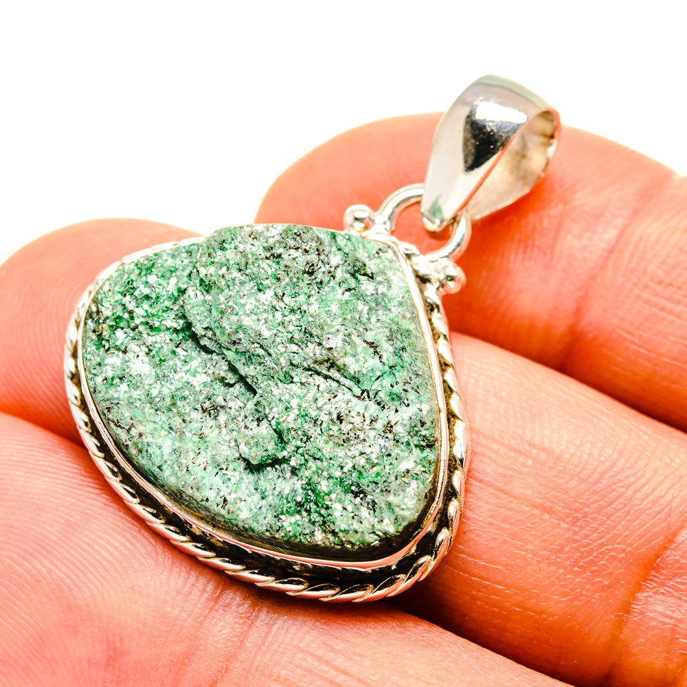 Green Fuchsite Pendants handcrafted by Anasilvercos - PD757999
